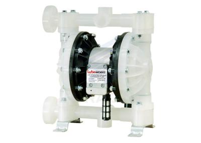 1 Inlet / Outlet Air Operated Diaphragm Pump With Nitrile Elastomer PTFE Ball Valve