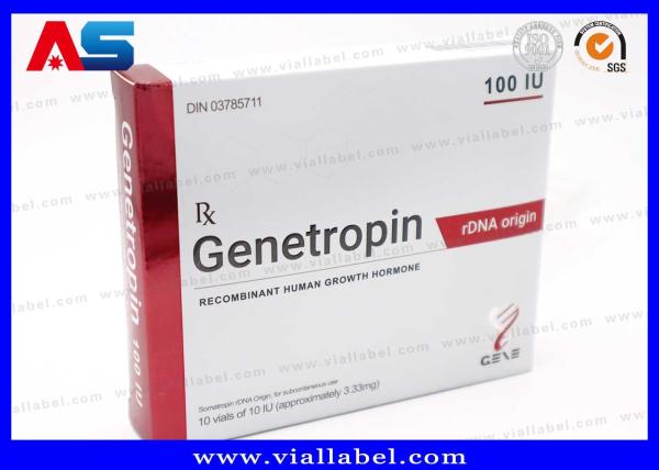 Anti-Aging 191AA Injection Small 3ml Vials Pharmaceutical Box And Labels Printing Genetropin