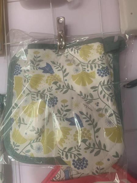 Home Kitchen Cotton Oven Mitts and Pot Holder Heat Resistant