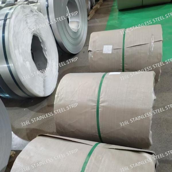 316L / 1.4404 Stainless Steel Strip Cut To Length Or Coil Custom Sizes