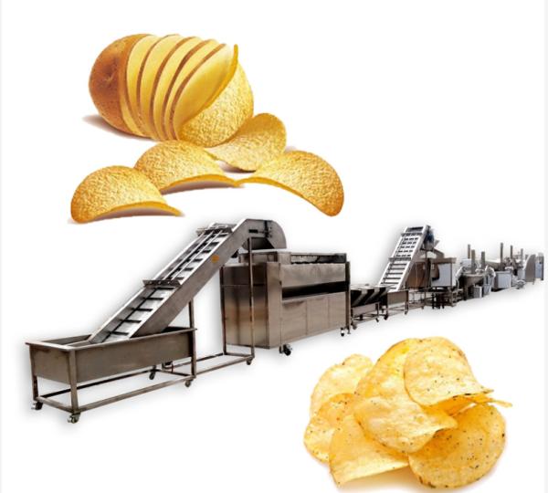 500kg/h Snack Frozen French Fries Processing Line