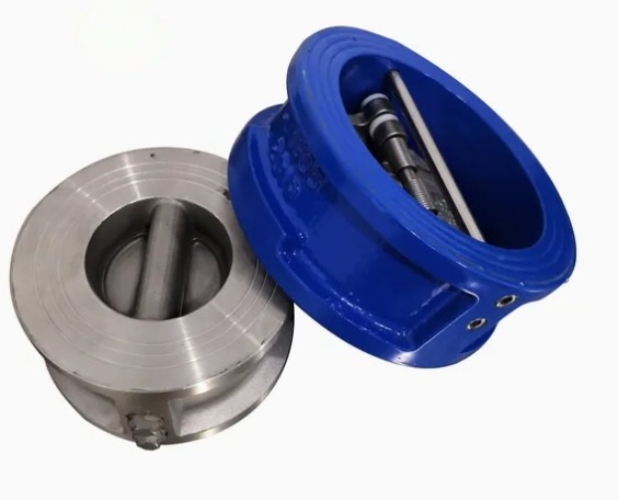Butterfly Wafer Check Valve Stainless Steel Disc Dual Flap Check Valve for Water Treatment Pipeline