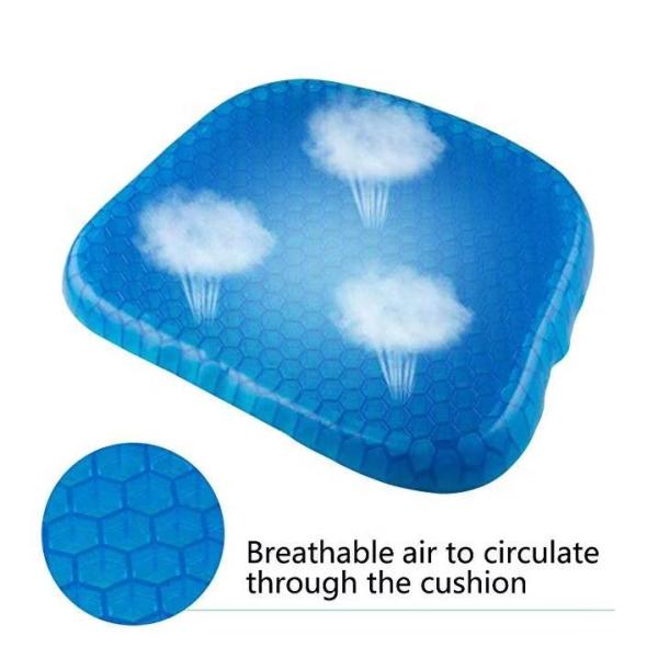 Pressure Sore Relief Car Seat Support Cushion , Customized Soft Gel Cushion