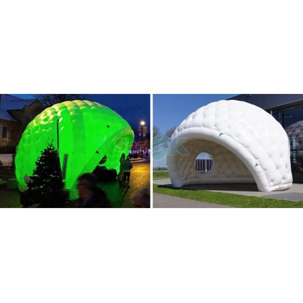 Tente igloo gonflable avec souffleur