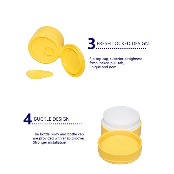 Опарника сливк крышки сальто бутылка опарника опарника 80g 100g 200g сливк верхнего Свеж-запертая косметическая штейновая упаковывая