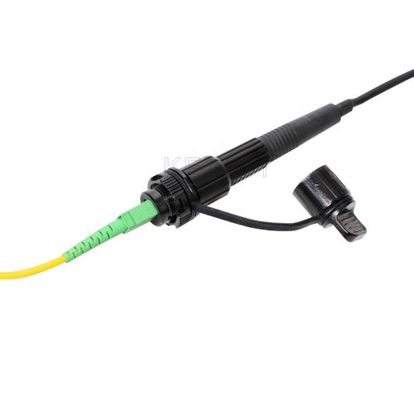 SC impermeável Singlemode exterior do adaptador 4.8mm da fibra ótica IP68 mini