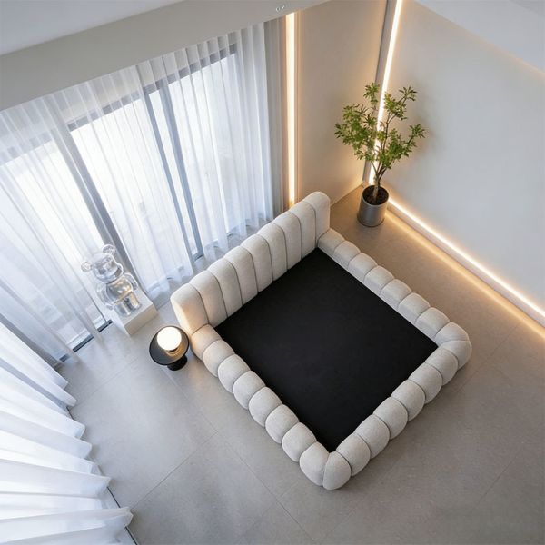 Couch Modern Design Vacuum Compressed Bed Roll Pack Foam Mattress Compressed Bed In Box Removable Washable Combination Living