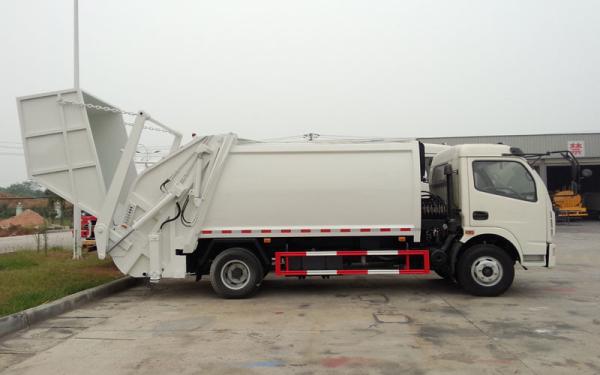 Dongfeng 6000L Compress Waste Garbage Truck, Garbage Compactor Truck, Food Waste Collection Truck