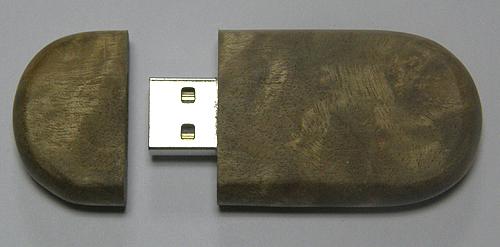 capacidad grande AT-101Q de memoria USB de madera