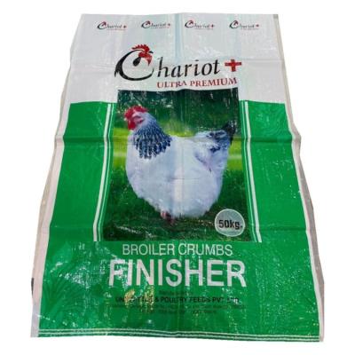 Colorful Printed 50kg Bopp Laminated Bag For Chicken Feed Moistureproof Bopp Bag