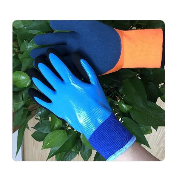 Mecânico de borracha Winter Construction Gloves de 26CM 7G Terry Brushed Knit XL