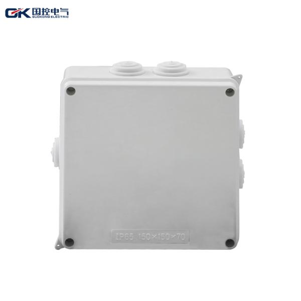 Different Dimsion Outdoor Plastic Junction Box ABS Shell With Knockouts , CE Certification