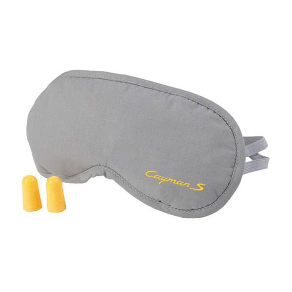Disposable Common Sleeping Blindfold Eyemask Gray TC Fabric With Earplugs For