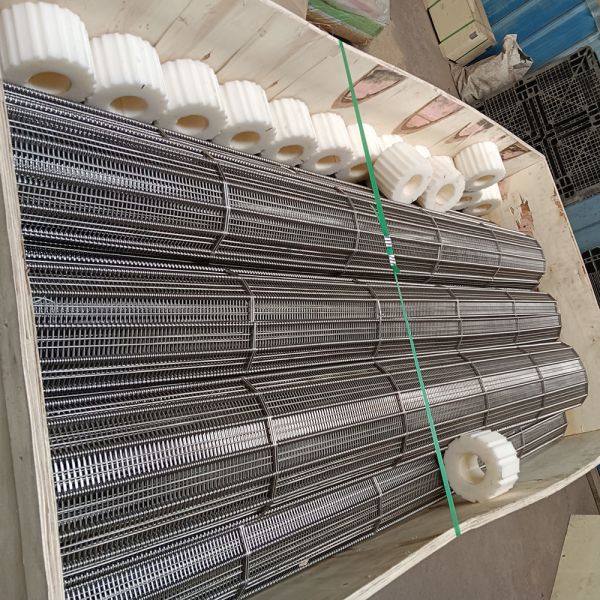 Inconel 625 Nickel Alloy Eye Link Wire Mesh Conveyor Belt 980°C for Meat Processing Heavy Duty Custom