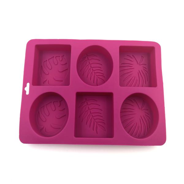 Nontoxic Practical Silicone Soap Mold heat Resistant 22.5x17x2.8cm