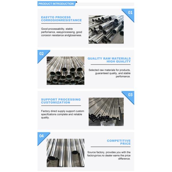 Seamless Welding Processing Service 2024 Most Popular Large Inventory 200 300 400 500 600 Series 40mm Stainless Steel Pipe