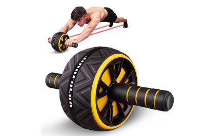 Unisex Abdominal Rollers Fitness AB Wheel Muscle Exercise With Free Knee Mat