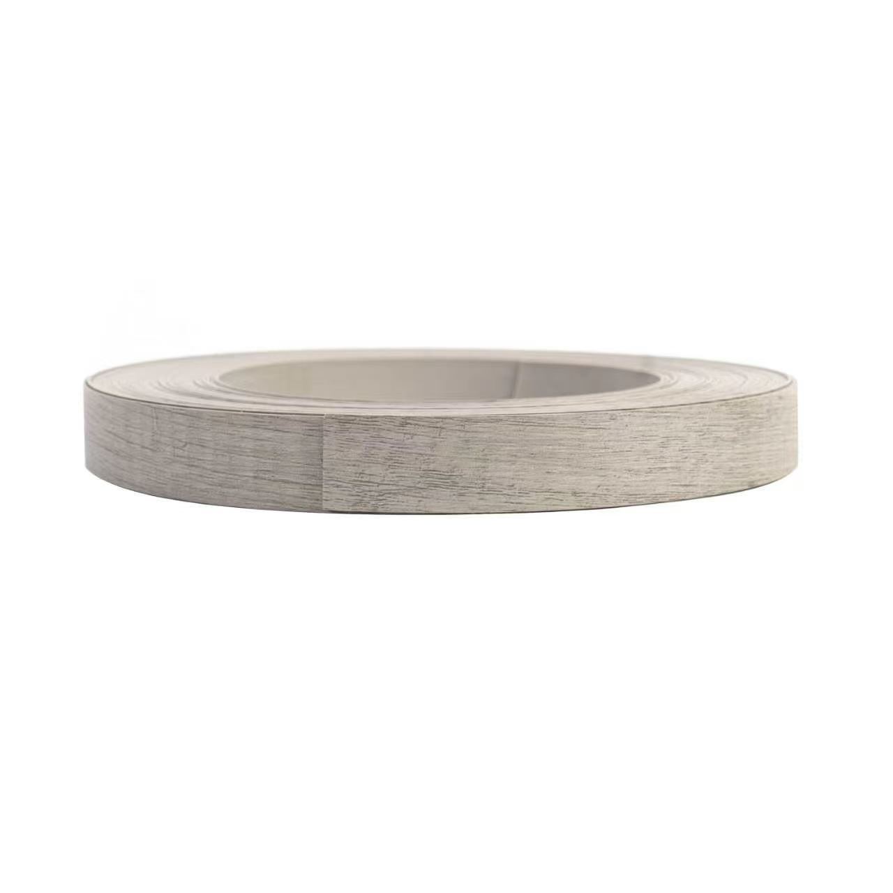 Grey Wood Grain Customized PVC Edge Banding Tape for Furniture & Cabinet Edging
