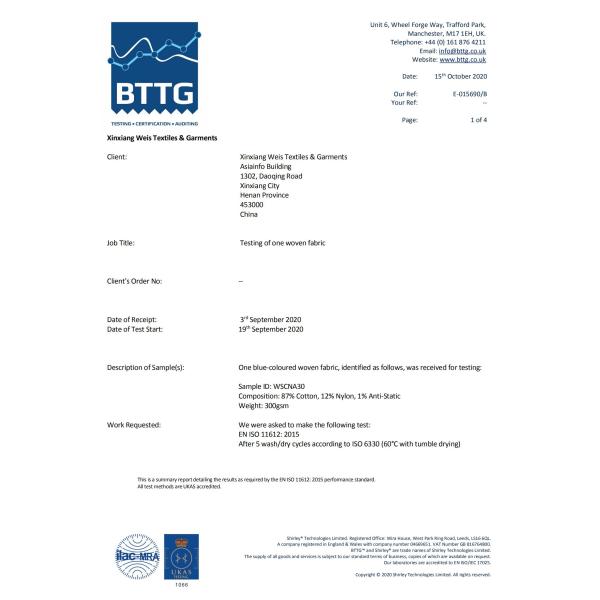 Non Flammable 8812 Nylon Blend FR Cotton Fabric ASTMF1959