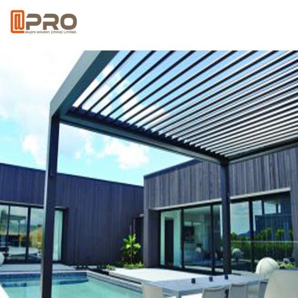 A certificação exterior resistente do ISO do caramanchão do pátio da luz do sol personalizou a cor