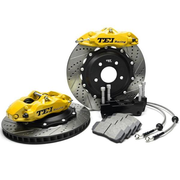 Disc 330x28mm Brake Kit 4 Piston Caliper With 2 Piece Rotor Big Brake Kit For Audi 1976-1983