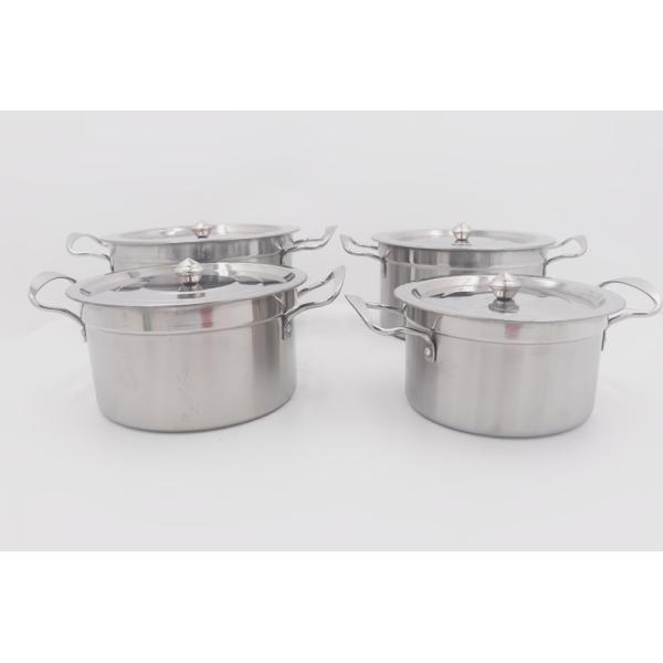 4pcs Cookware Set 17cm Stainless Steel High Pot