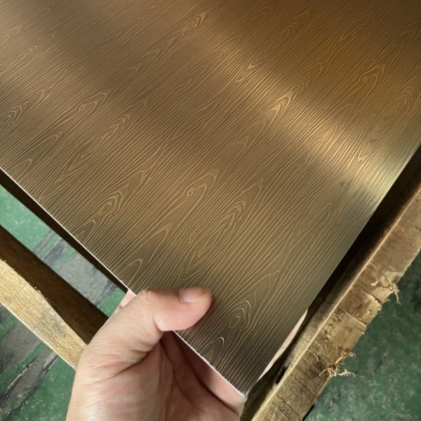 Placas de acero inoxidable grabadas diseñadas a medida, anticorrosión, para decoración de muebles