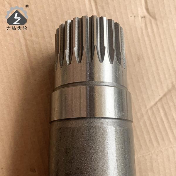 HD400 Swing Pinion Shaft 11 Teeth 24 Keys Hydraulic Excavator Swing Gearbox