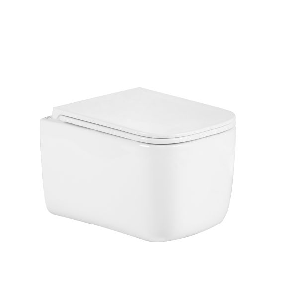 Wholesale Square Shape Washdown Tornado Flush Porcelain Bathroom Sanitary Ware Wall Hung Floating Toilet Closet