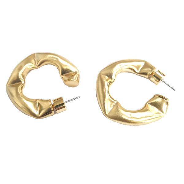 Настройка густых латунных серьгов полированные мелкие латунные серьги