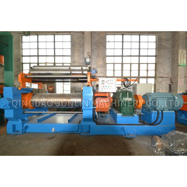 PLC Control Electric Heating Water Cooling Rubber Two Roll Open Mixing Mill