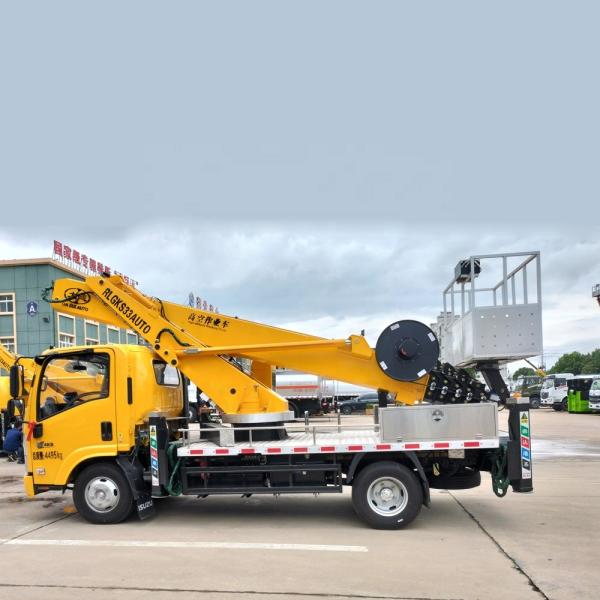 NIKA 4*2 Single Row  High-altitude Operation Truck  Telescopic Aerial Work Platform   High Lifting Lorry