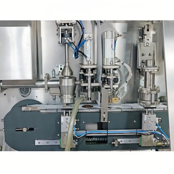 Round Coffee Pod Packing Machine Inner Outer Coffee Bag Packing Machine 3kw