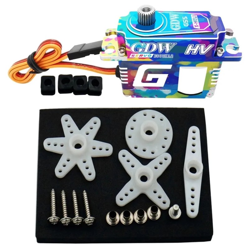 Gdw G55 A New Generation Of Aircraft Model Helicopter Narrow Frequency Lock Tail Brushless Medium-Sized Digital Servo