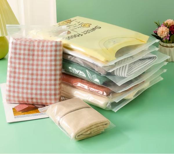 Wholesale Custom Self-Sealing CPE Zipper  Bags With Printed Logo