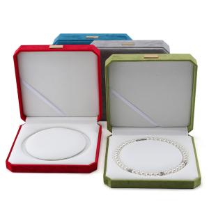 Custom Packaging Velvet Pearl Set Metal Display Stand for Small Case Jewelry Safe Box