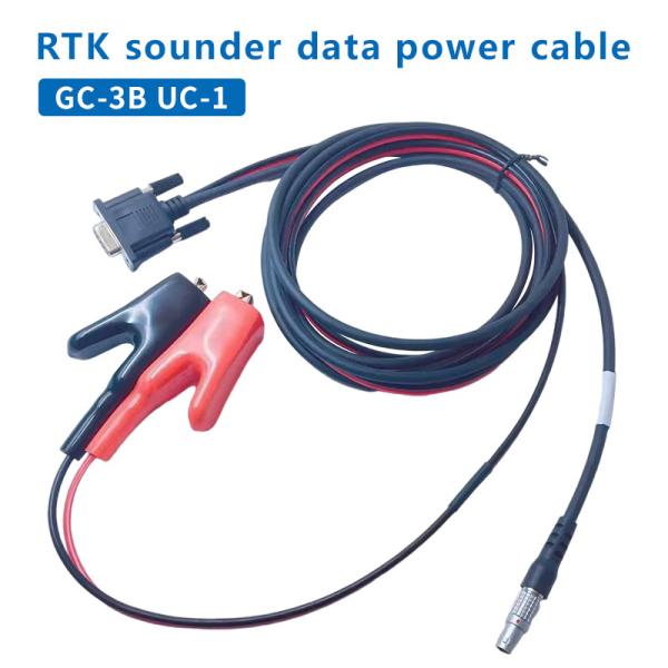Hi-Target GC-3B UC-1 Multi-functional Cable GPS RTK Echo Sounder Connection to Battery Y-shaped Data Cable