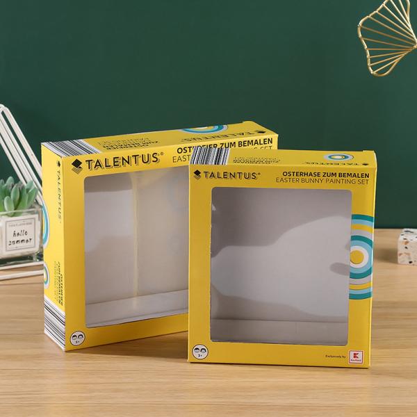 Custom Kraft Packaging Paper Box With Clear Window For Grocery Packaging And Storage