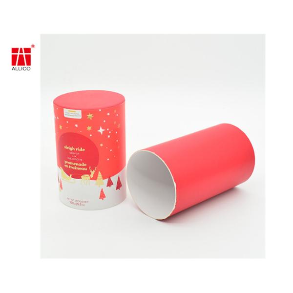 Motif Cosmetic Packaging Tubes , CMYK 300g Cardboard Chirstmas Gift Box