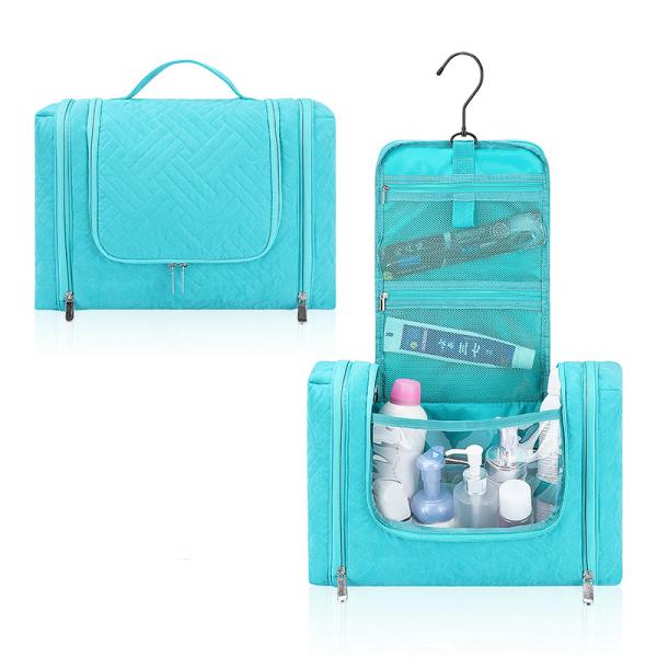 Waterproof Custom Toiletry Bag Women'S Hanging Travel Cosmetic Organizer 14X5X10