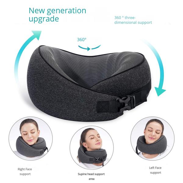 Convenient Chin and Neck Support Roll Pillow for Sleeping in Car or Office