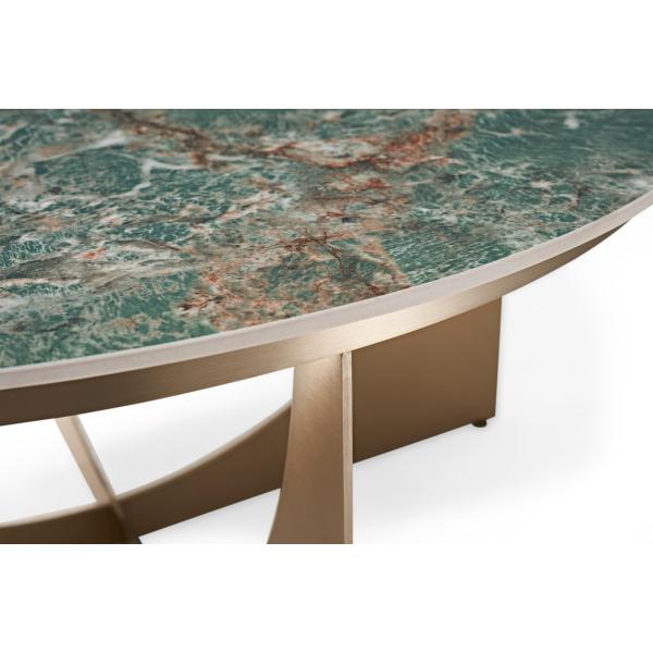 Round Marble Top Coffee Table Luxury Home Furniture Contemporary Marble Coffee Table