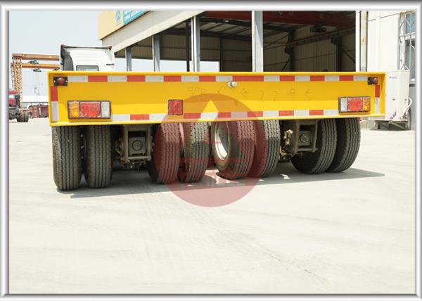 3 Line 6 Axle Heavy Duty Utility Trailer Low Bed 1.5m Steel Plate Solid Crossbeam