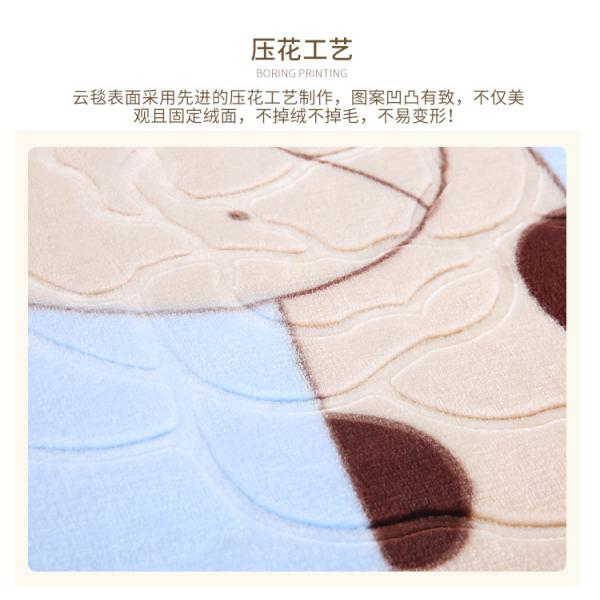 Multifuction Cartoon Print Blanket Kids Animal Flannel Blanket 100*120CM