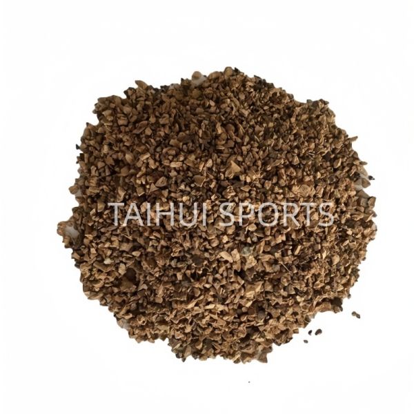 UV Resistant Organic Turf Infill 0.5-2mm Cork Infill Granules for Easy Installation on Sports Fields