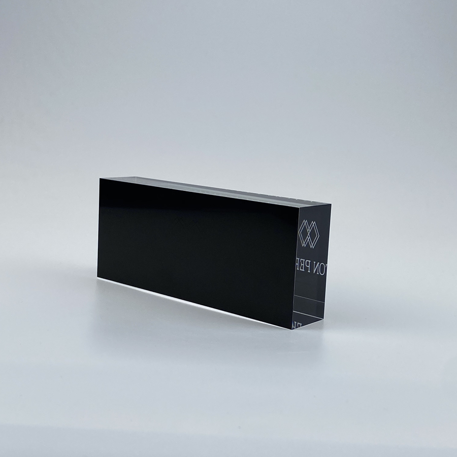 Custom Acrylic Logo Block With Silk Printing Personalized Brand Display Sign
