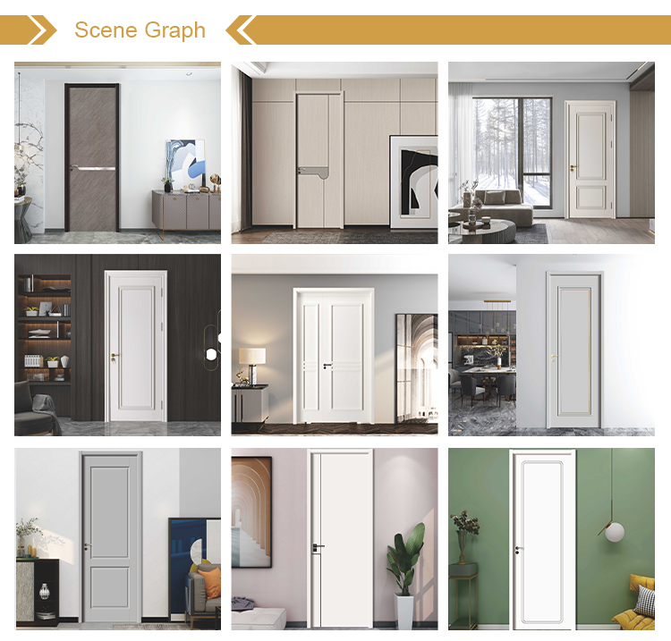 Modern Soundproof Fire Rated Bedroom Doors With Polymer Core