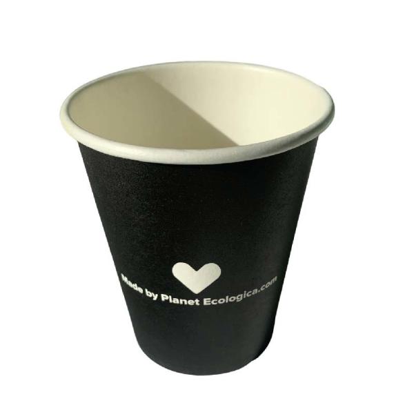 PE Coated Single Wall Paper Cup Customized Coffee 8 Oz Paper Cup Lightweight