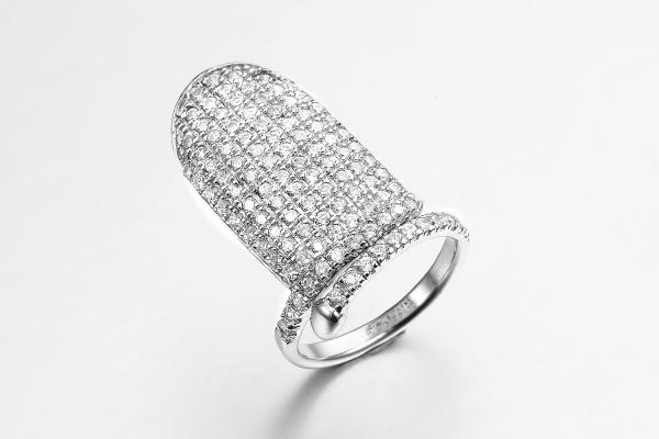 Do zirconita empilhável dos anéis 2.7g de Sterling Silver CZ do conjunto faixas empilháveis