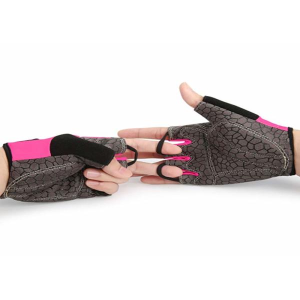Breathable Workout Hand Gloves , Comfortable Girls Bicycle Cycling Gloves